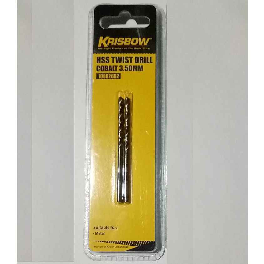 Mata Bor Krisbow 3.5 HSS Twist Drill Cobalt 3.5mm