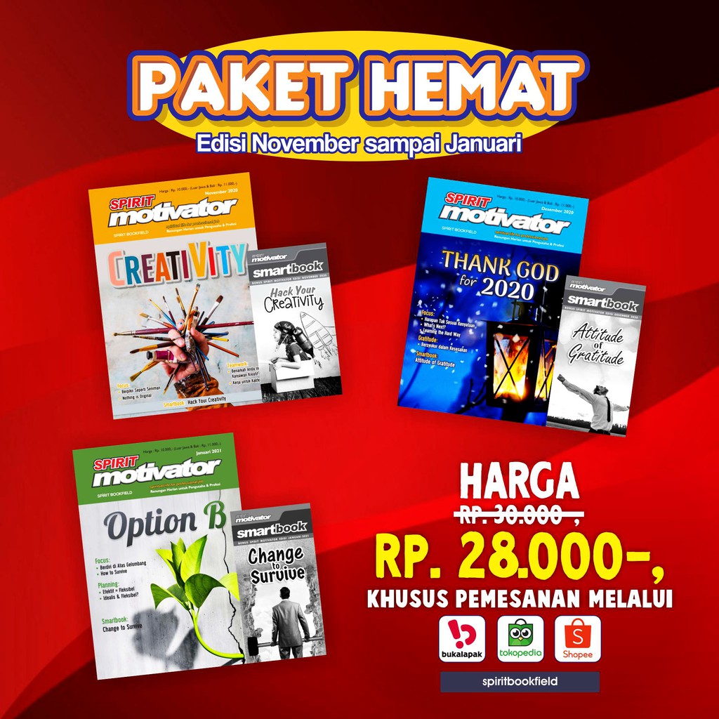 Paket Hemat Motivator Eds. November 2020- Januari 2021 Spiritbookfield