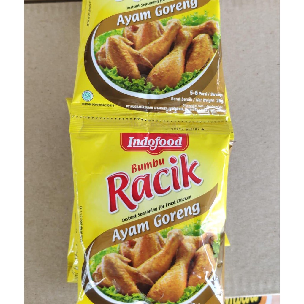 

RACIK BUMBU AYAM GORENG 10pcs x 26gr