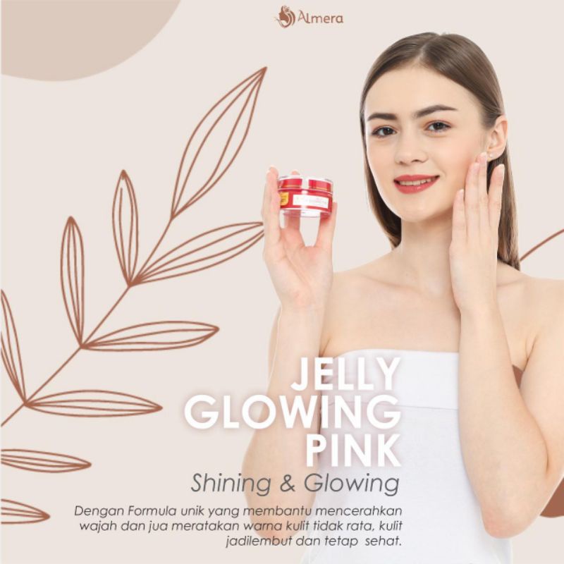 jelly glowing pink