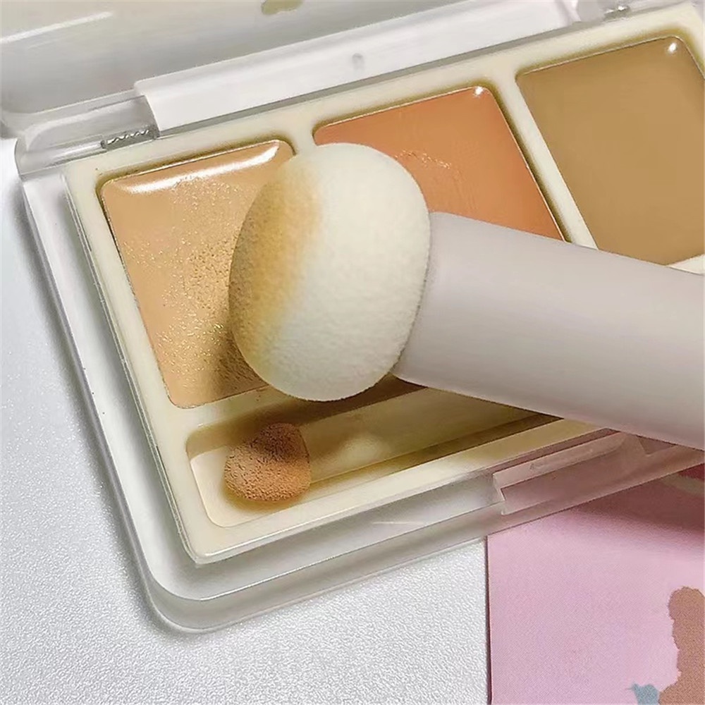 1pc Brush Spons Kepala Bulat Multifungsi Untuk Concealer