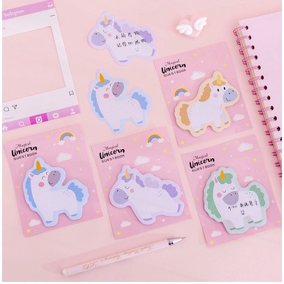 

Memo Pad - Unicorn Series