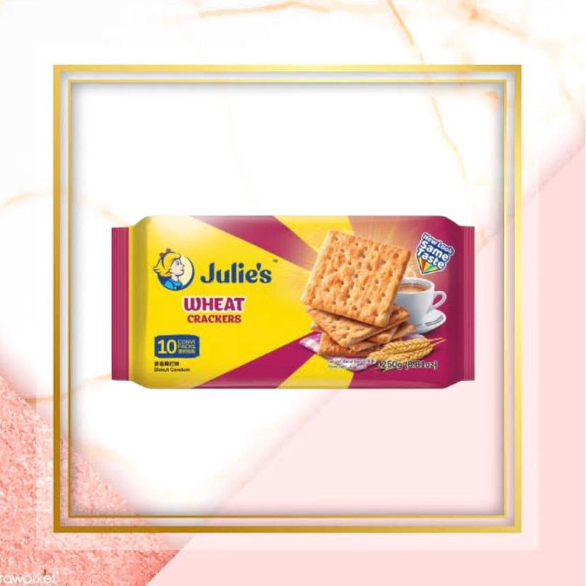 

Julies Wheat Crackers Biskuit Gandum 250 gr