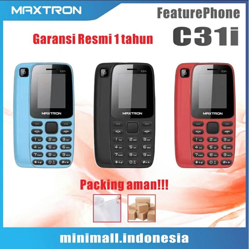 Hp maxtron C31i Pro Dual sim Camera/Mp3/Radio Fm GARANSI RESMI TERBARU