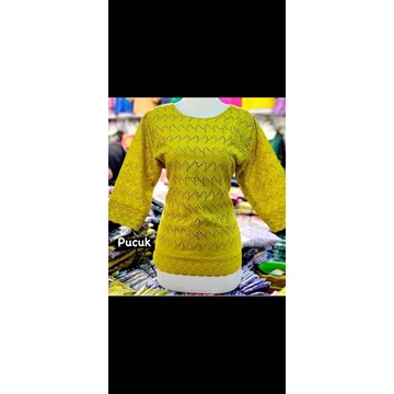 blus jumbo bahan katun bolong super