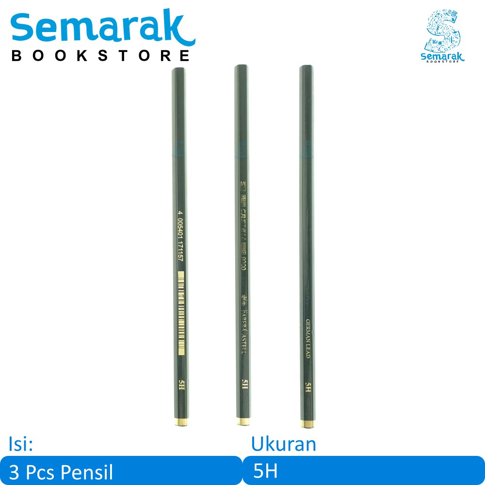

Faber Castell 9000 Pensil 5H [3 Pcs]