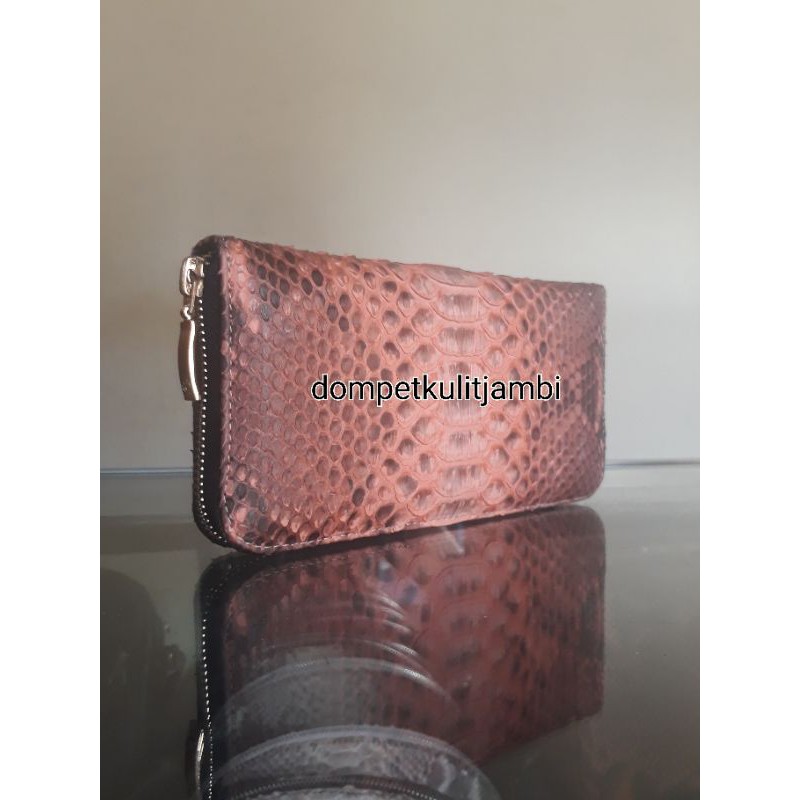 Dompet wanita kulit ular phyton asli