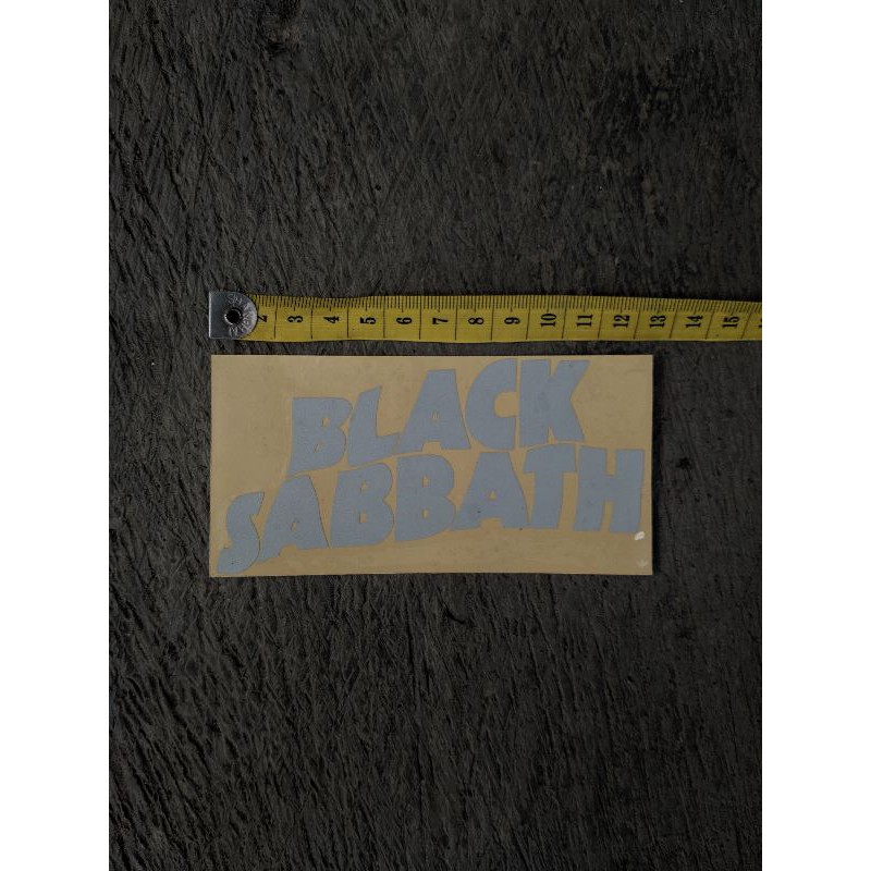

sticker band black sabbath cutting