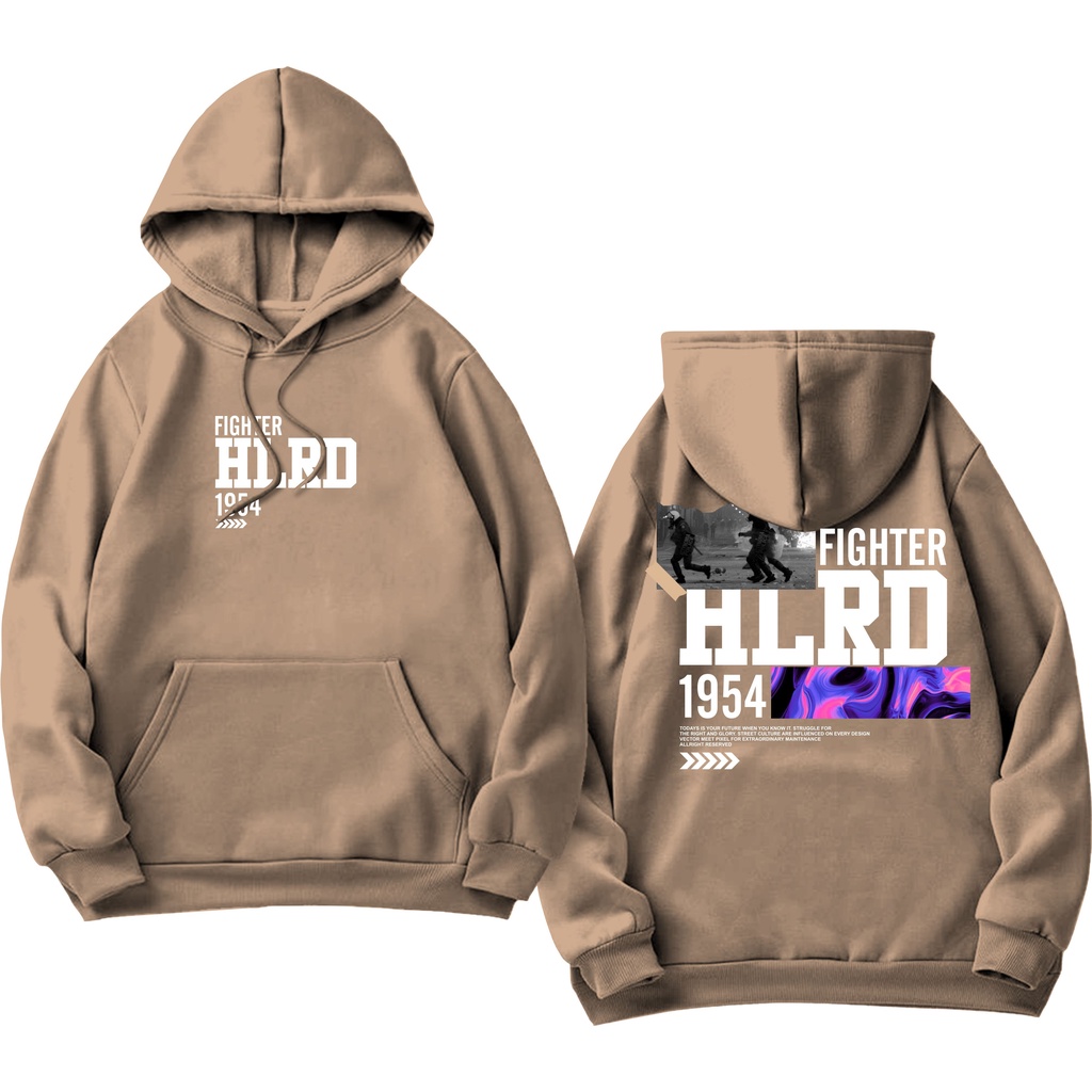 Sweater Hoodie HLRD Sablon DTF Fleece Cotton II Holyrider Jumper Hoodie Fighter 1954 II M-XXL (Pria &amp; Wanita) Free stiker&amp;Gantungan Kunci