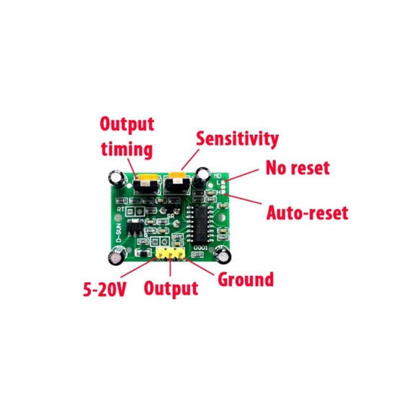 Sensor PIR HC-SR501 Sensor Deteksi Gerak