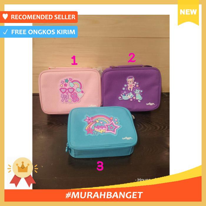 Tas Smiggle Square Lunchbox Snaps Tas Smiggle - Bekal - Tas Bekal