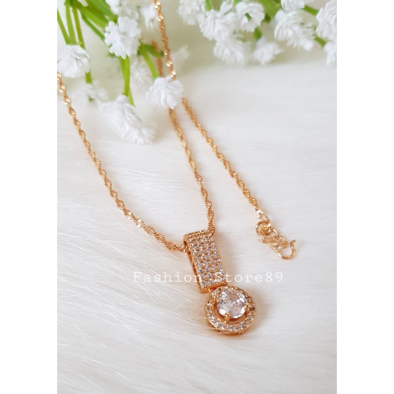 Kalung Import Fashion Full permata Jurai Xuping perhiasan xuping impor lapis emas TR2150x