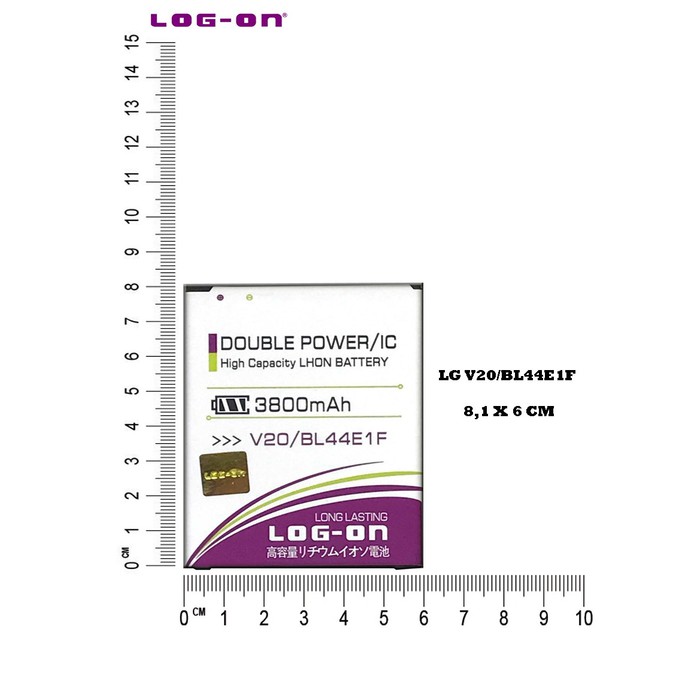 DISKON BATERAI DOUBLE POWER LOG ON LG V20 / BL44E1F (3800 MAH)