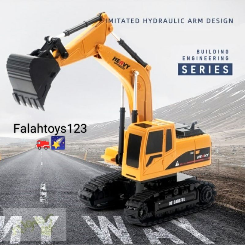 Mainan Remote Control Excavator Truk Eskapator Beko 360 Derajat