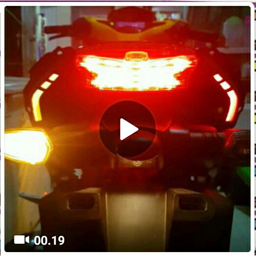 led behel aerox 155 senja sein otomatis