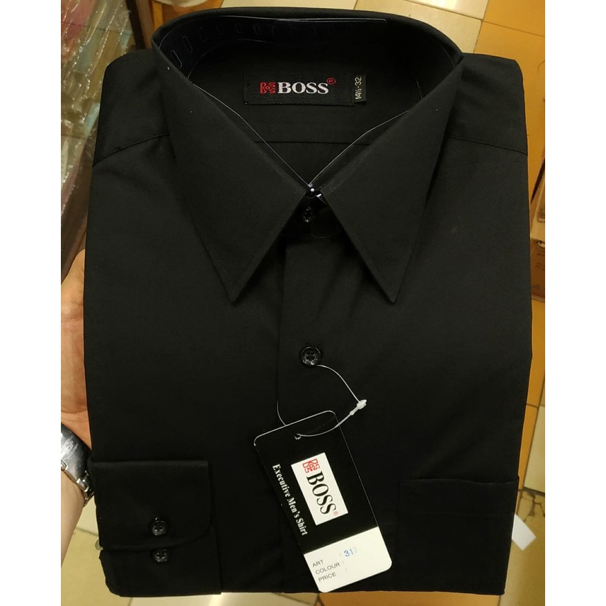 Kemeja Pria Boss Xxl Polos Warna 17 - 17.5 Panjang Reguler Best Quality