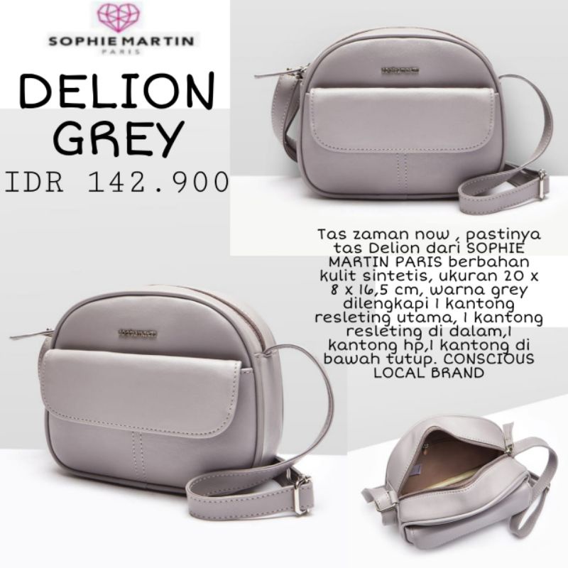 TAS SELEMPANG CEWEK SOPHIE PARIS MARTIN PROMO DELION GREY AMITEE ZATANA BORDIOLA BLACKY SALLAUN AVEN