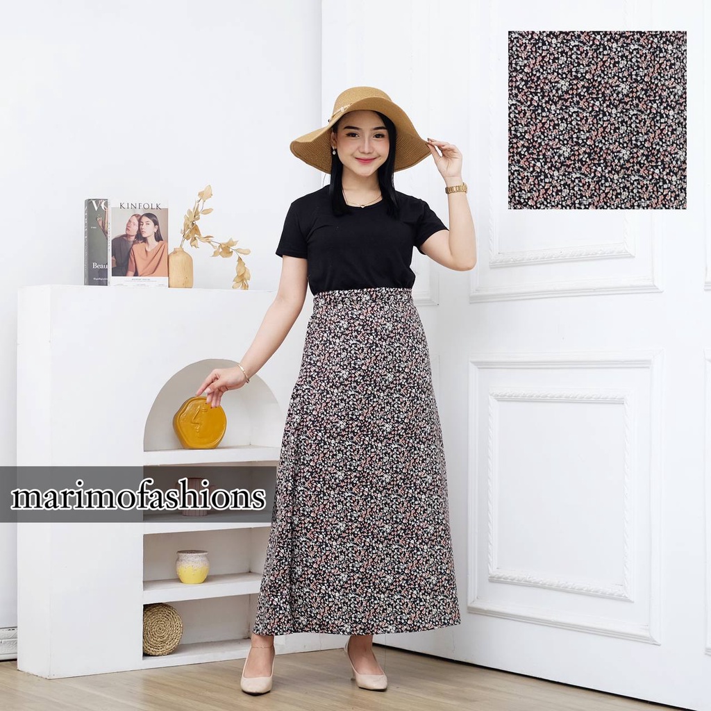 FLORAL SKIRT / KOREAN STYLE /MIDI SKIRT/ SKIRT A LINE