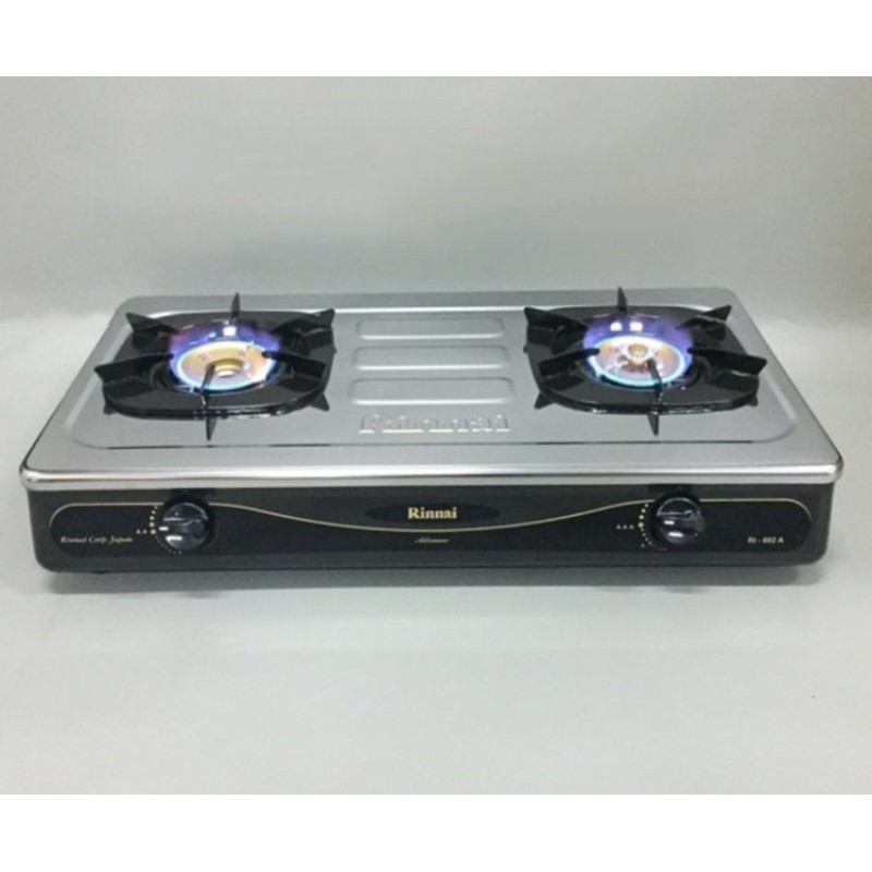 KOMPOR GAS 2 TUNGKU  RINNAI RI602A RI-602A KOMPOR GAS 2 TUNGKU