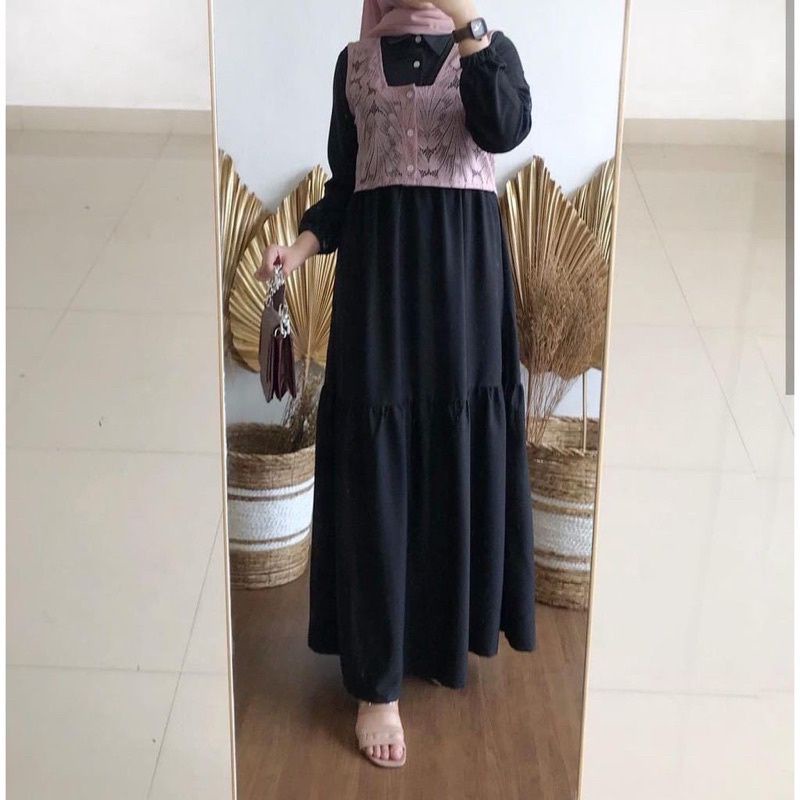 GAMIS POLOS BUSUI FRIENDLY INCLUDE OUTER BROKAT WOLFIS SHAFARIA