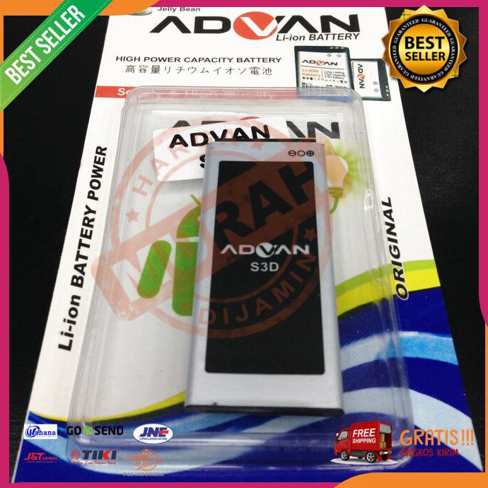 Acc Hp Baterai Advan S35G S35H S3D S35I S4Q S4T S4I S4Z Plus 1300Mah Original