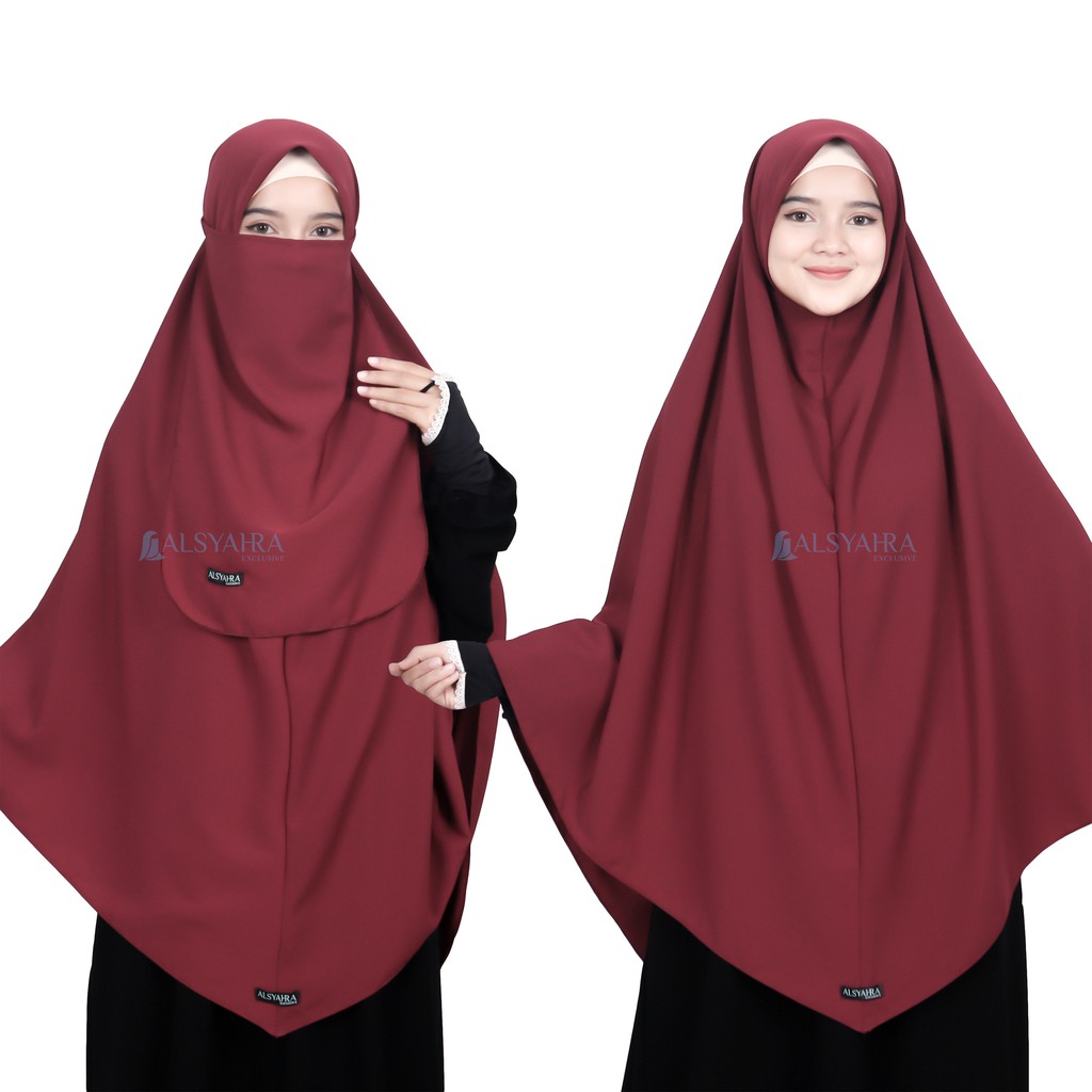Set Khimar Instan Aisyah Luxury Wolfis Alsyahra Exclusive