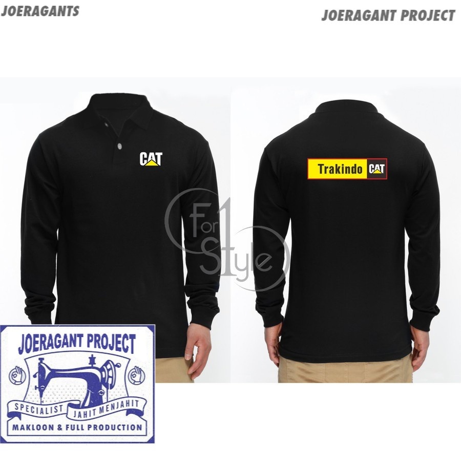 T-SHIRT KAOS TRAKINDO LENGAN PANJANG BERKERAH - CUSTOM POLO TRAKINDO - POLO KERJA TRAKINDO jr joerag