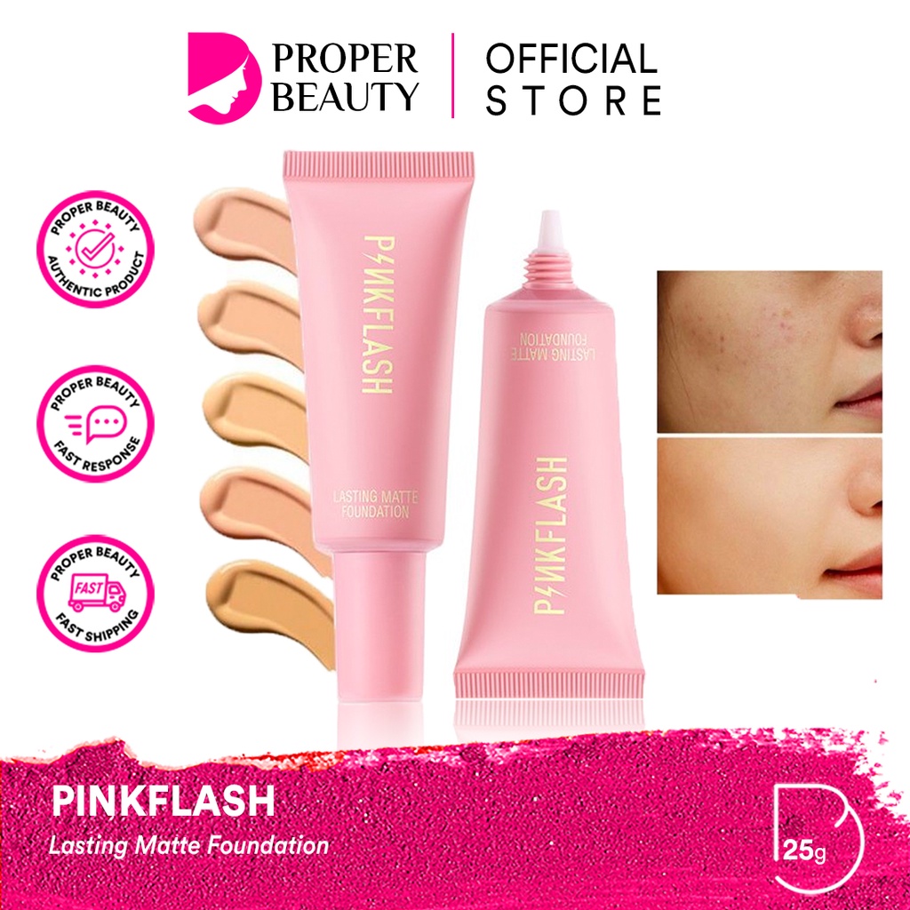 PINKFLASH Lasting Matte Foundation China / Lipcream Glossy Lipgloss Silky Velvet Lip Cream Lipstick 
