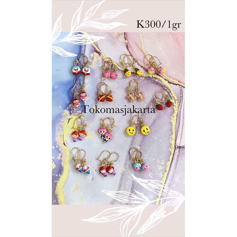 Anting Gawil Anak Karakter Kadar 6K // 1 Gram