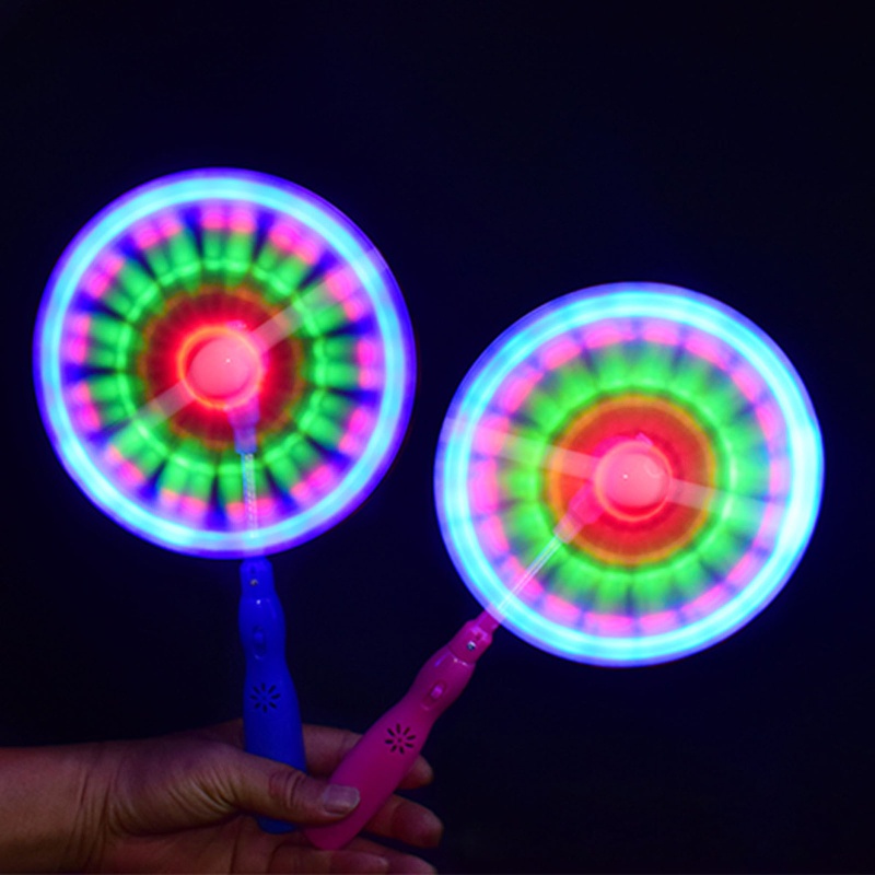 Mary Mainan Tangan LED Kedip Tongkat Spin Mengkilap Untuk Bermain Dalam Gelap Shiny Kids Night Toy