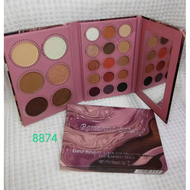 EYESHADOW+HIGLITER PALETTE ROMANTIC  BEAUTY