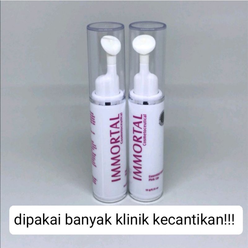 serum pencerah bibir hitam gelap | sulam bibir halal | immortal intense pink lip