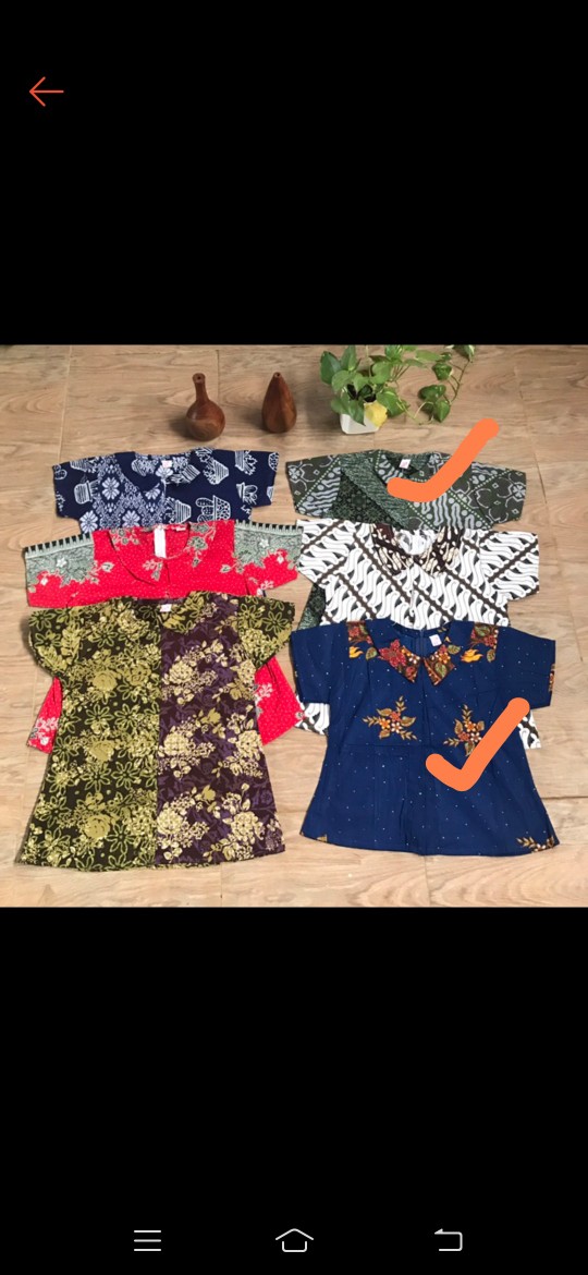 Blus Atasan Top Batik Anak Cewek Bahan Katun Adem Bisa Buat Ke Sekolah Sopan Dan Nyaman Dipakai