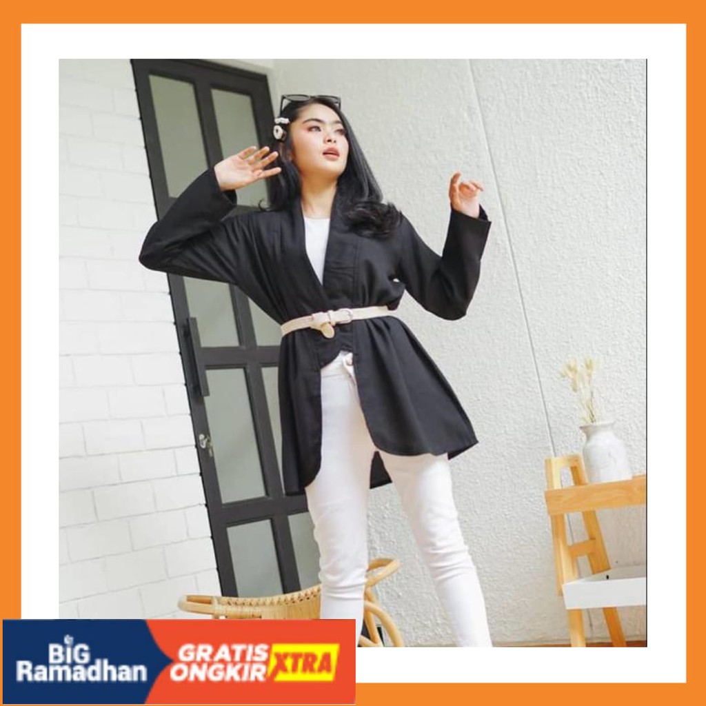 RAJUT RAPI BIG UKURAN ALLSIZE JUMBO LD 110 BESAR MURAH / ZAHWA OUTER BLAZER