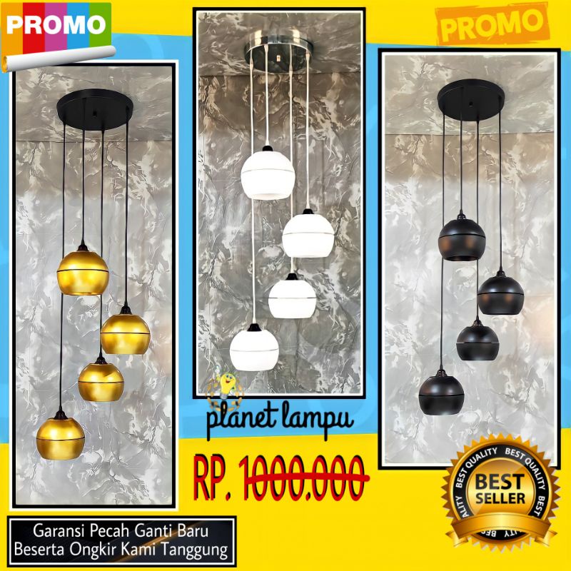 LAMPU GANTUNG VOID TANGGA LAMPU HIAS MINIMALIS RUANG TAMU TERAS LAMPU CAFE DEKORASI MODERN PLAFON VI