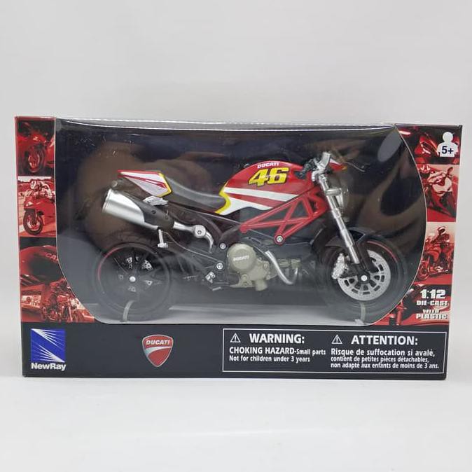 - NEGO MAINAN MOTOR- NEWRAY DUCATI MONSTER VR46 DISKON