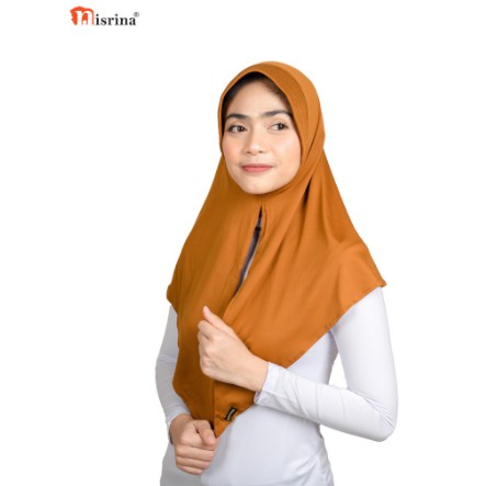 Nisrina Collection Fashion Wanita Muslimah Bergo Jilbab Instan Remaja Polos Belah Tengah Paras S