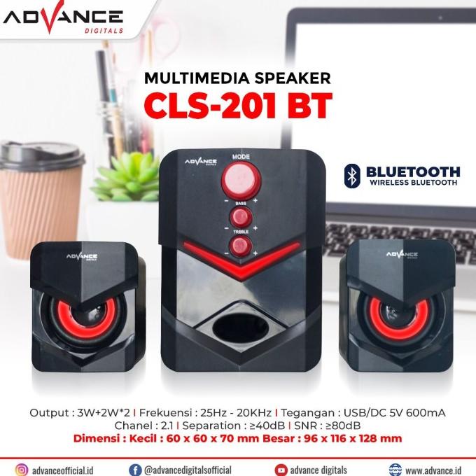 ONSALE Speaker Bluetooth Advance CLS201BT / CLS-201BT Mutimedia