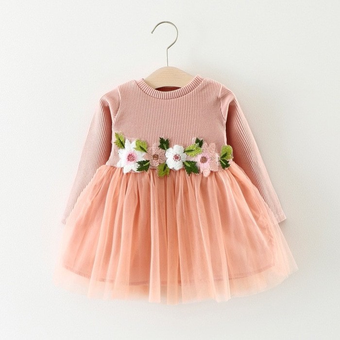 Dress Anak Bunga Flora Bahan Halus