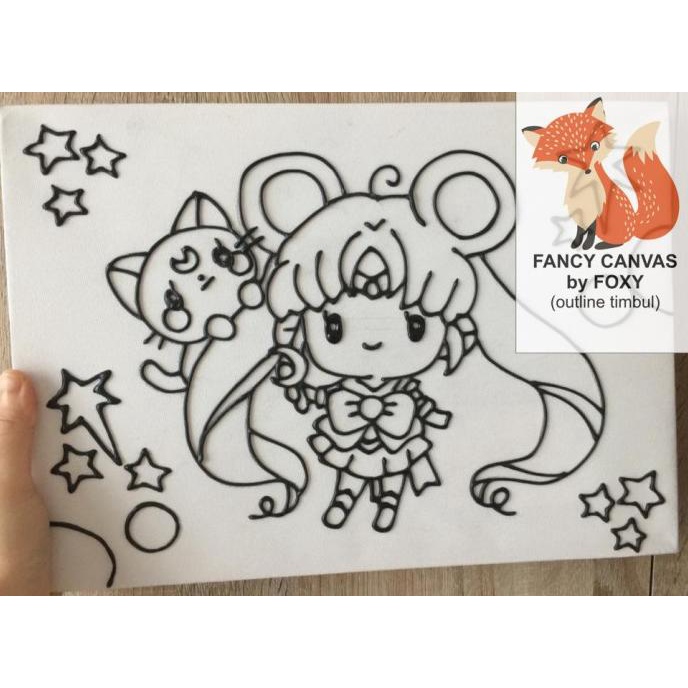 

kanvas lukis anak gambar SAILORMOON sailor moon