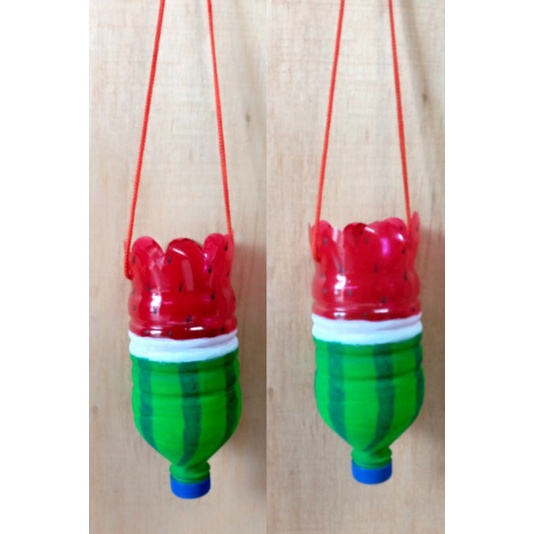 Pot Gantung Buahan / Pot Semangka, Nanas, Strawberry / Prakarya Botol Plastik Bekas 1,5 Liter / Kera