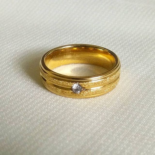 [COD] Cincin Titanium CCN Gold Pria Wanita Anak Couple