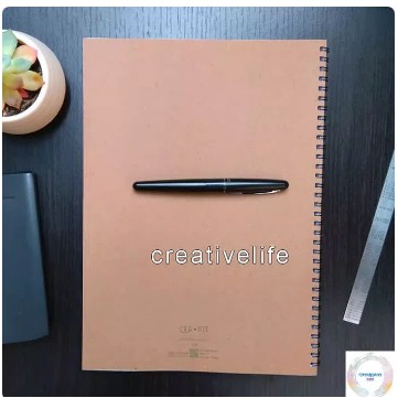 

Notebook / Sketch book Spiral DOT Grid / GRAPH A4 | Buku tulis