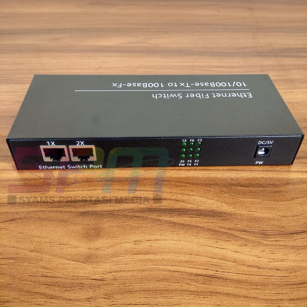 Media Converter 6 Port Fiber 2 Port LAN 10-100 Base Fast Ethernet Fiber Optik Termurah