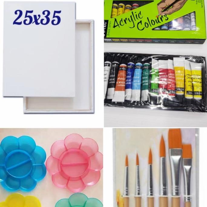 

Promo Paket Alat Lukis + Kanvas 25X35