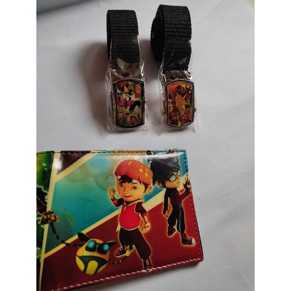 Beli 2 Lebih Hemat Dompet Anak dan Gesper Motif Boboiboy Galaxy