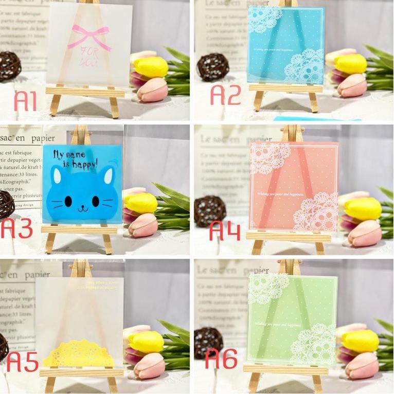 

[KODE MW9E8] 100PCS Packing cookies lucu 10x10 kemasan kue lucu unik goddie bag plastik cookies
