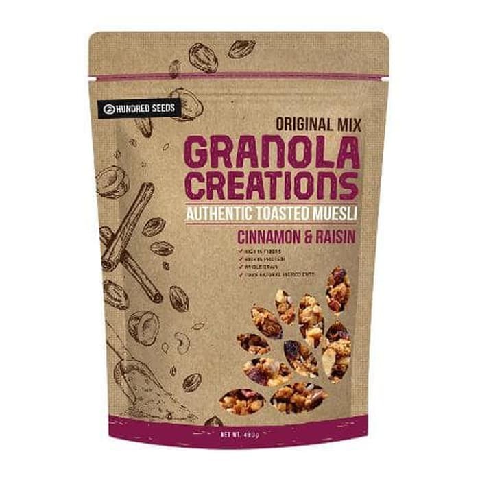 

Granola Creations Granola cinamon raisin 400g Kayu Manis dan Kismis