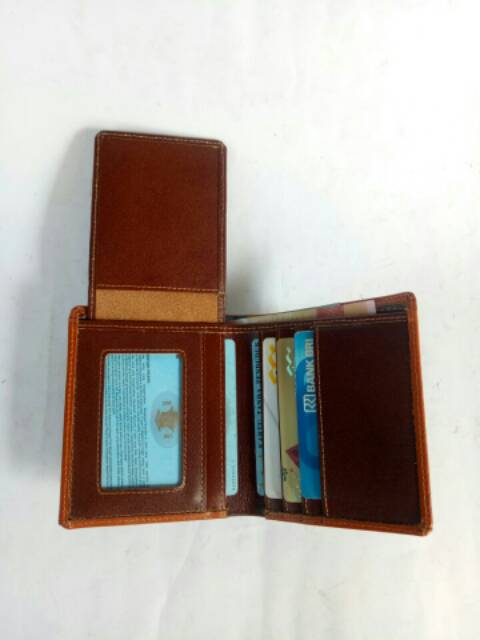 Dompet full kulit asli pria ful kulit sapi asli model berdiri jaminan 100% kulit asli