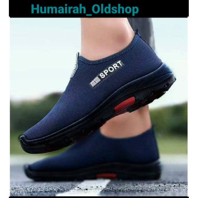 HUMAIRAH-OLDSHOP - sepatu casual slip on ENGLAND SPORT simple tanpa tali terlaris termurah COD sepatu